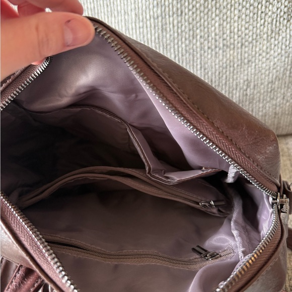 Brown Leather Backpack - Picture 4 of 6